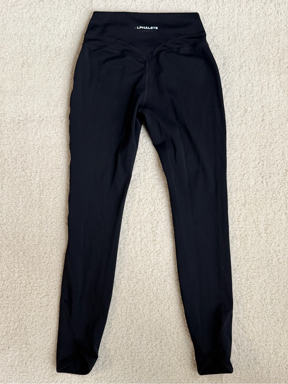 Alphalete Black Seamless High-Waist Leggings XS